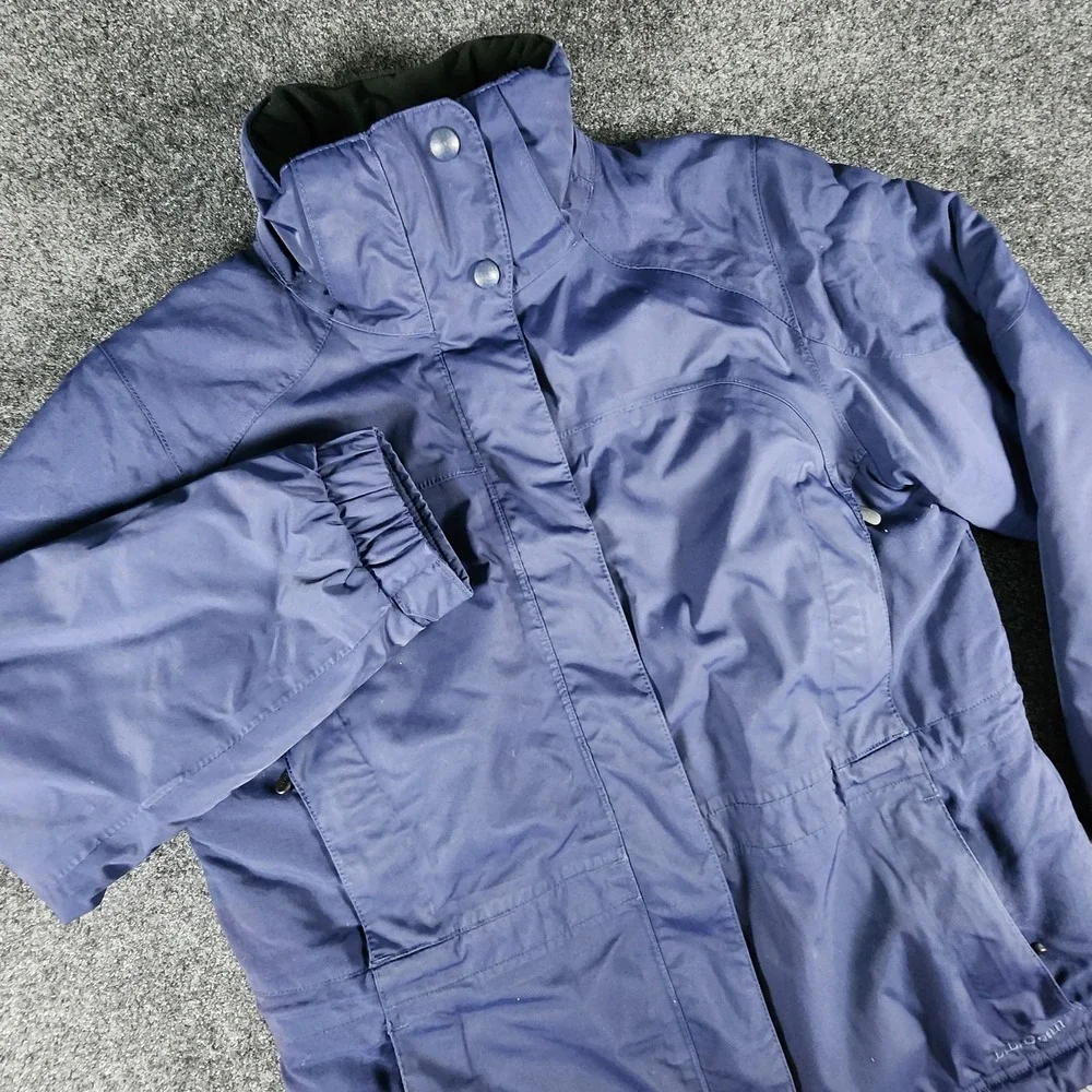 L.L. Bean Primaloft Utility Jacket Field Coat Men's Small‎ Navy Blue Full Zip